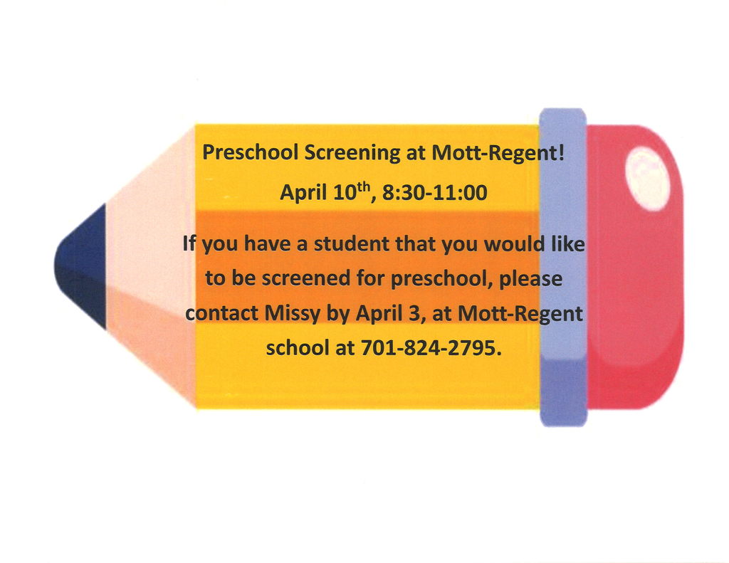 Preschool Screening news ad
