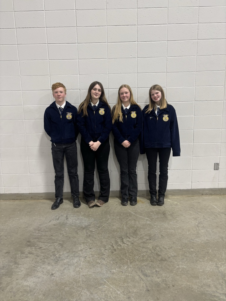 Livestock Team: Jace, Kelsey, Jozie, Eryn