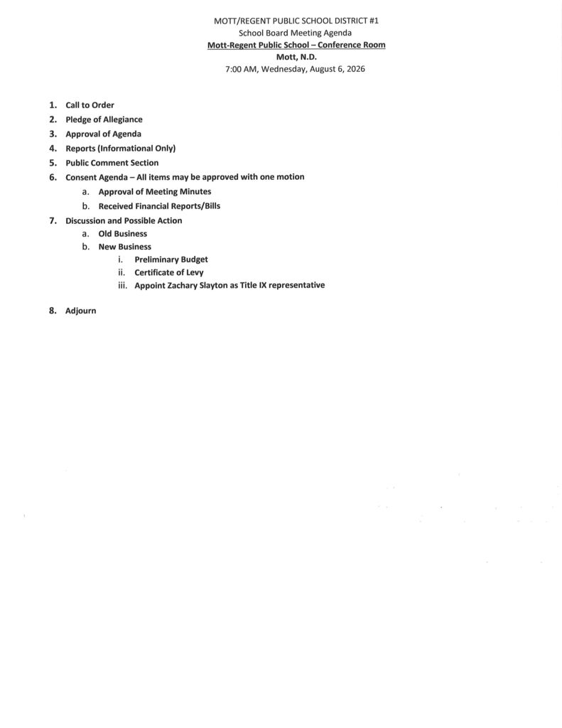 School Board Meeting