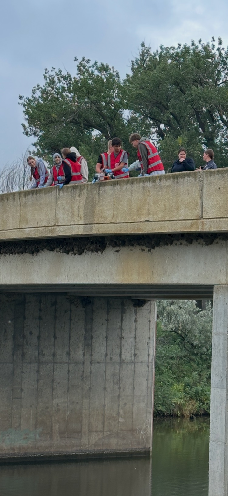 Cold weather during water sampling.