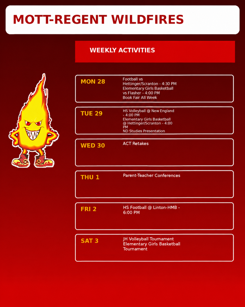 Activities September 27-October 3
