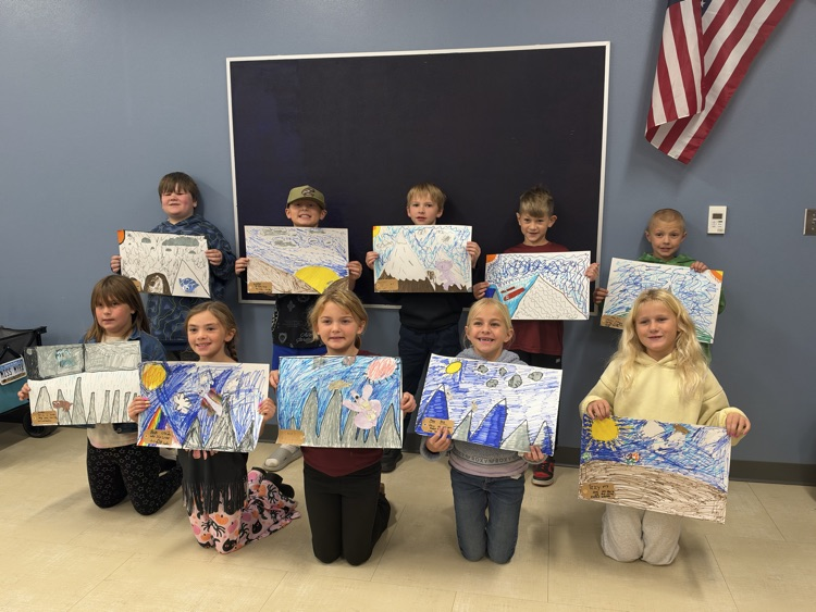 Creating beautiful landscapes with Ms. Myra!