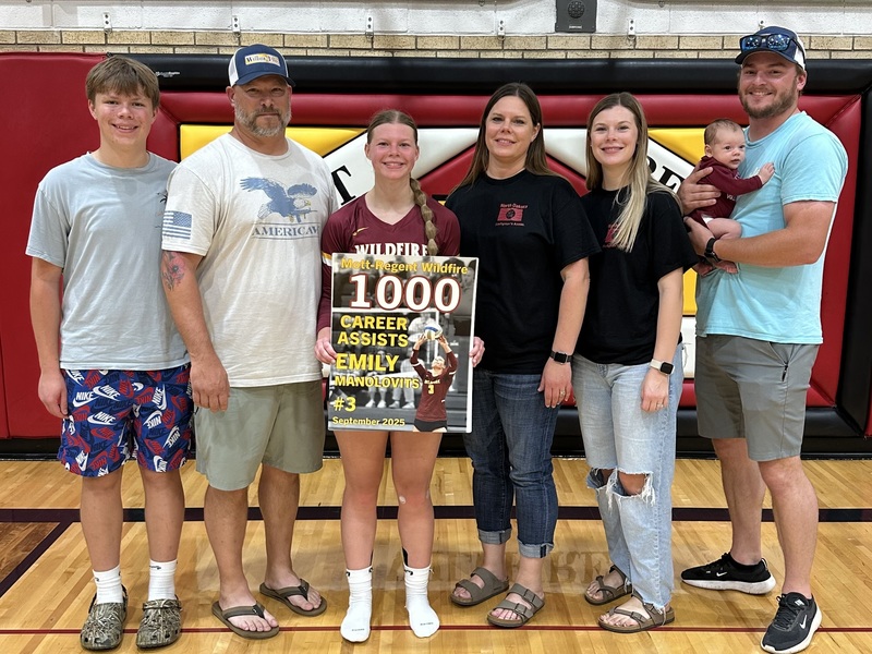 The Manolovits Family after Emily's 1,000th assist
