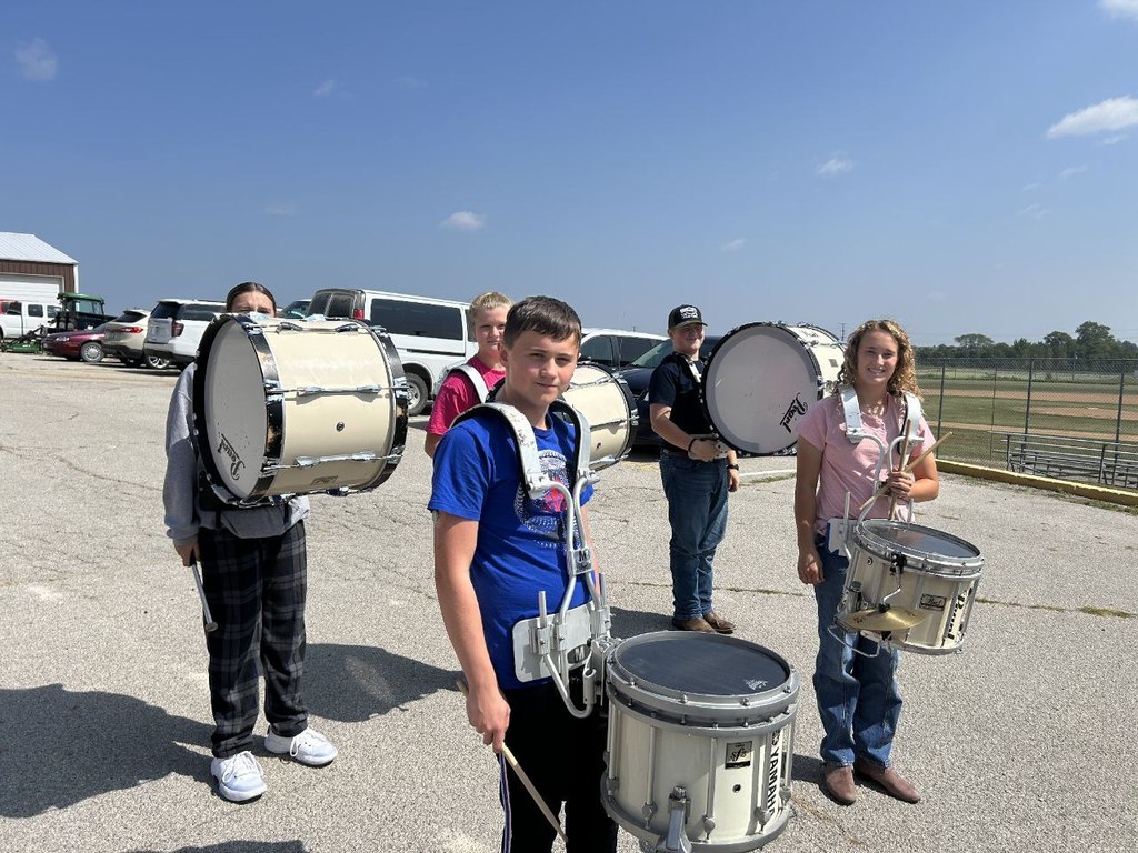 drumline lined up