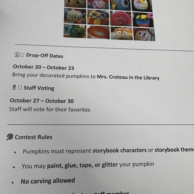 This is the week to turn those pumpkins in