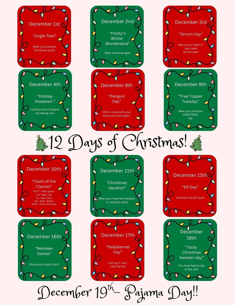 Christmas dress up days