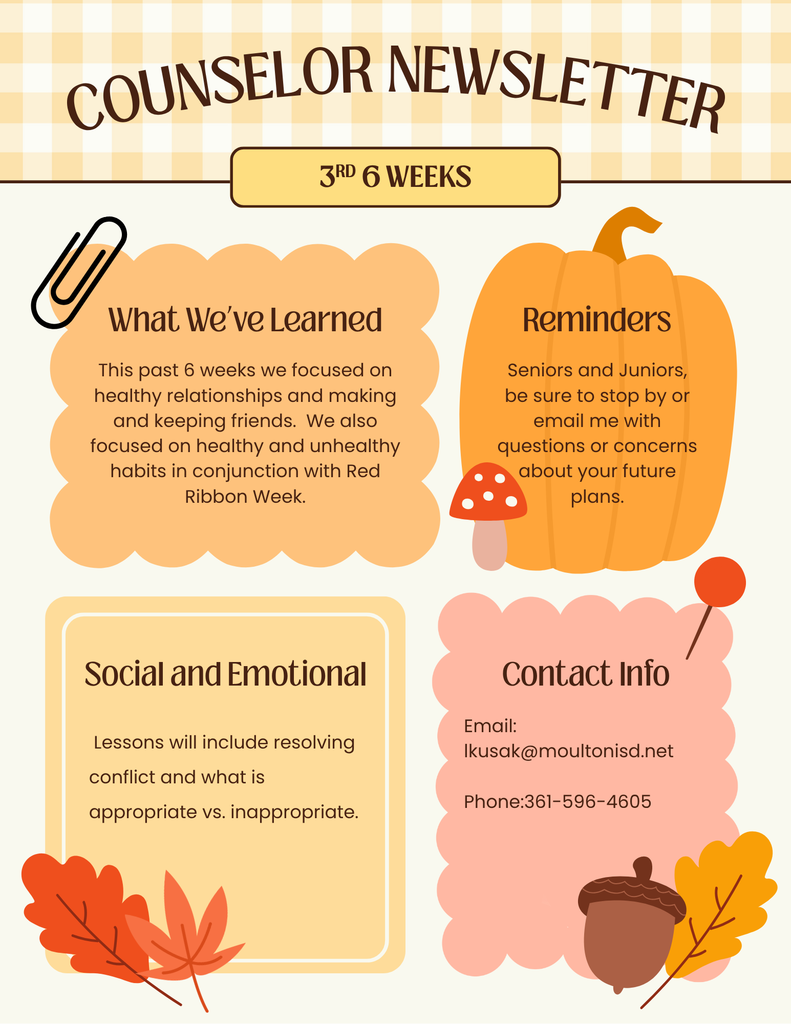 Counselor's November Newsletter