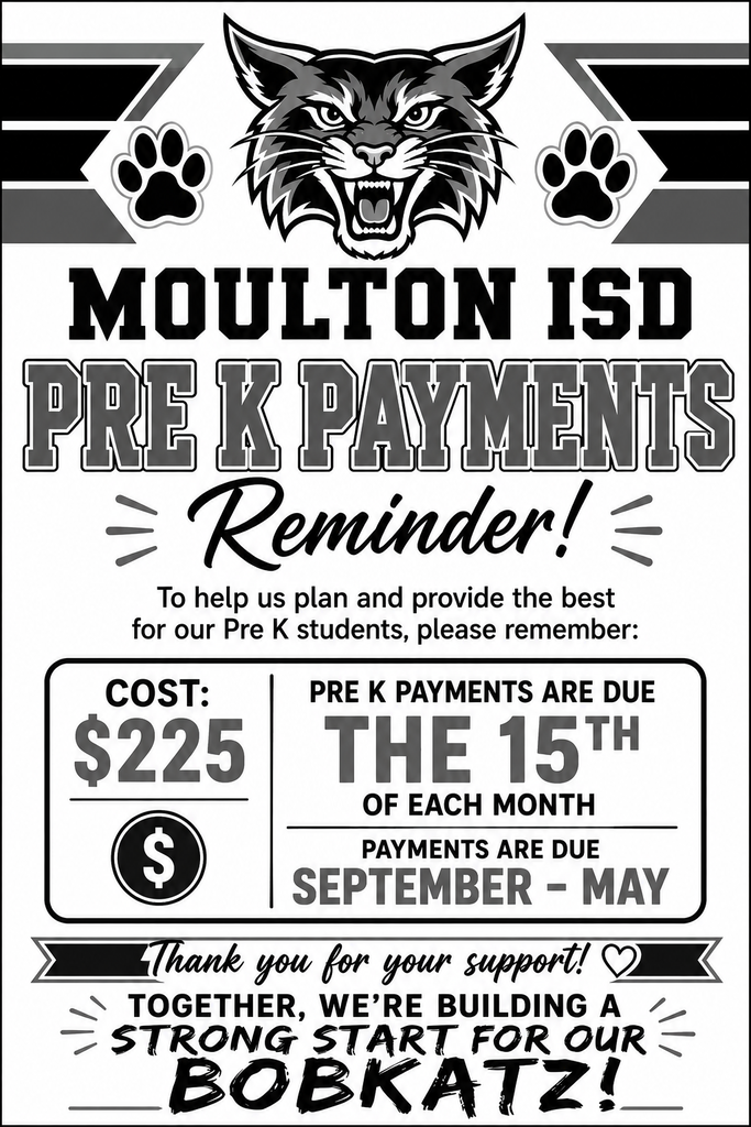 PreK Tuition Reminder