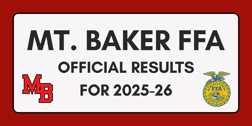 Mt. Baker FFA Official Results 2025-26