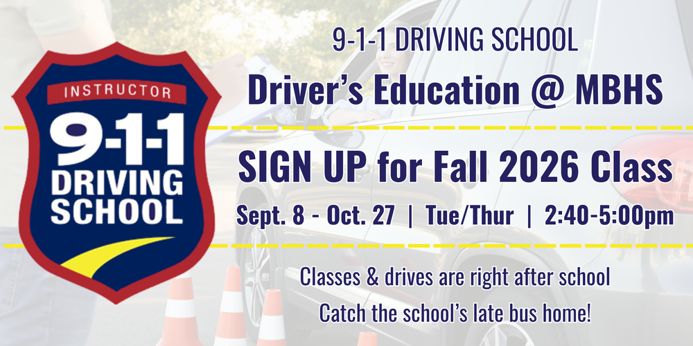 911 Driving School Fall 2026
