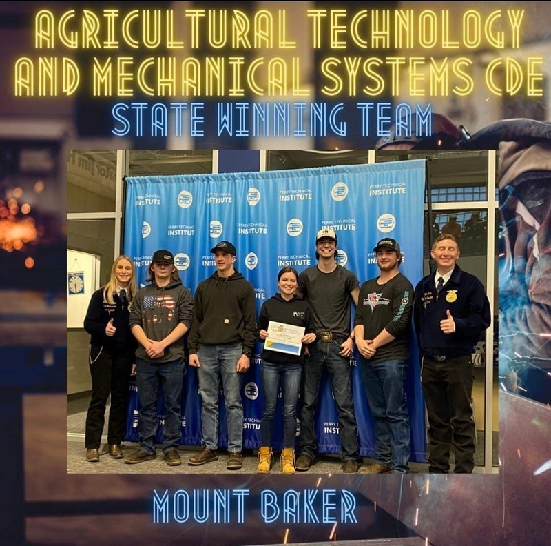 Mt. Baker FFA Agriculture Technology and Mechanics team