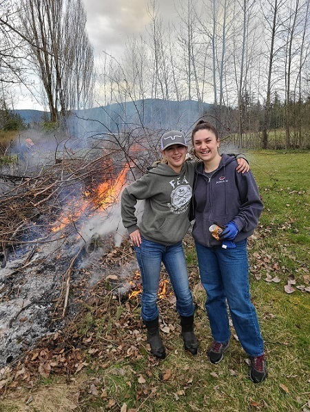 Mt. Baker FFA helps clean up the Rome Grange