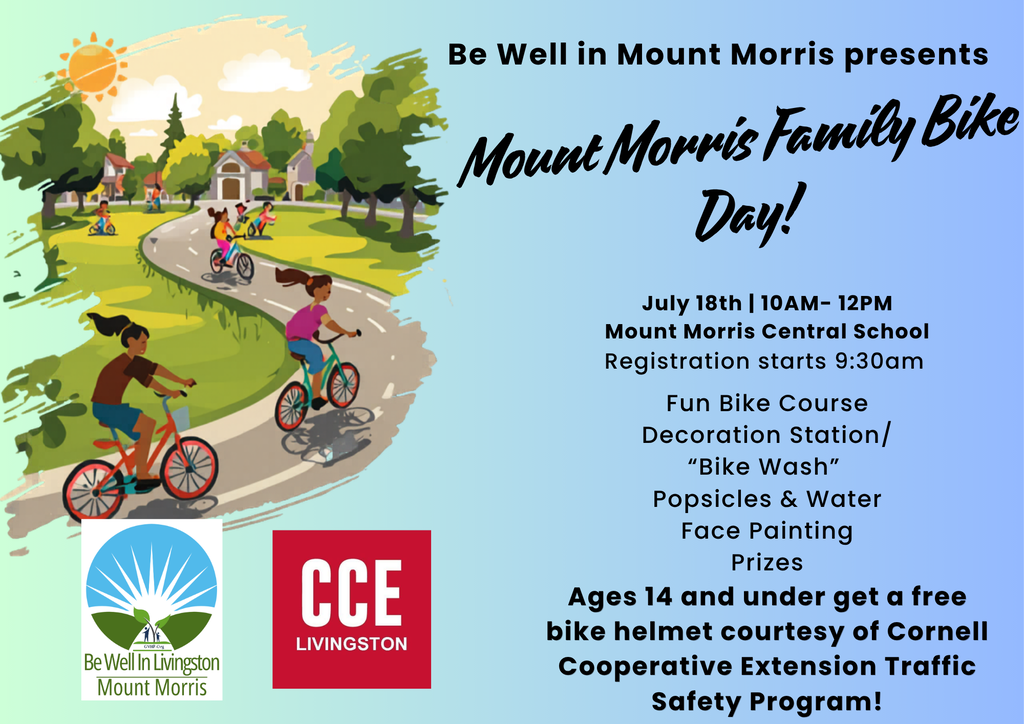 Mount Morris Family Bike Day Flier
