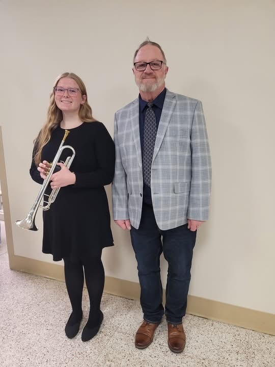 Madison Rimar and Mr. Dunlap