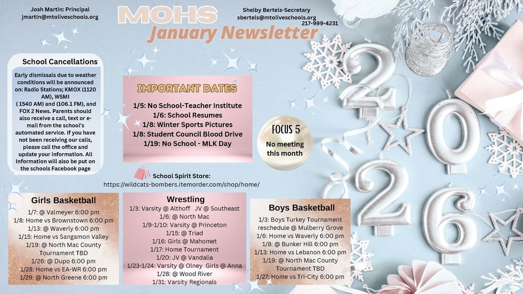 High School January Newsletter