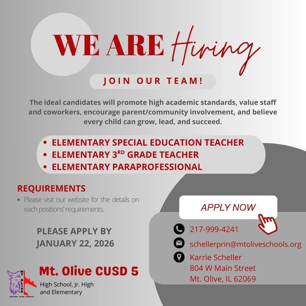 Elementary Job Openings