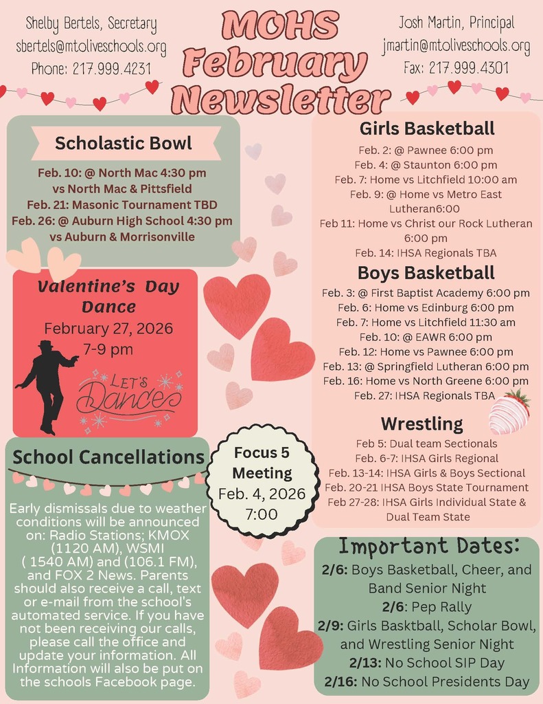 February High School Newsletter