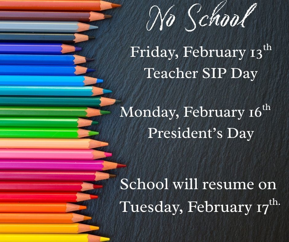 No school Friday or Monday