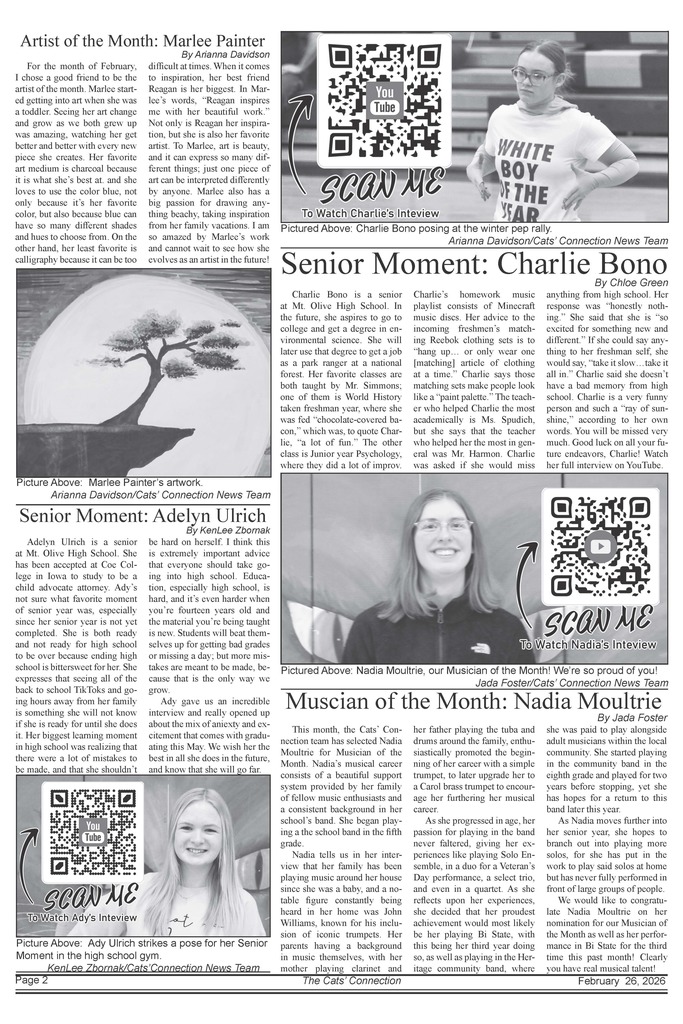 Cats' Connection: February 2026