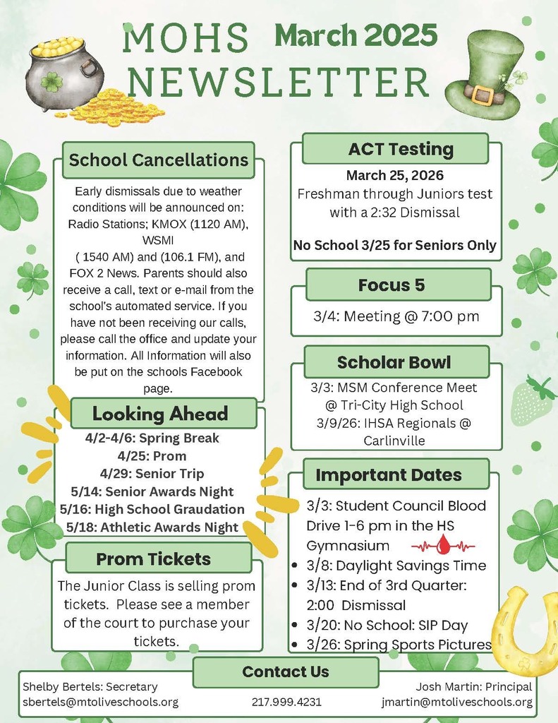 High School Newsletter 