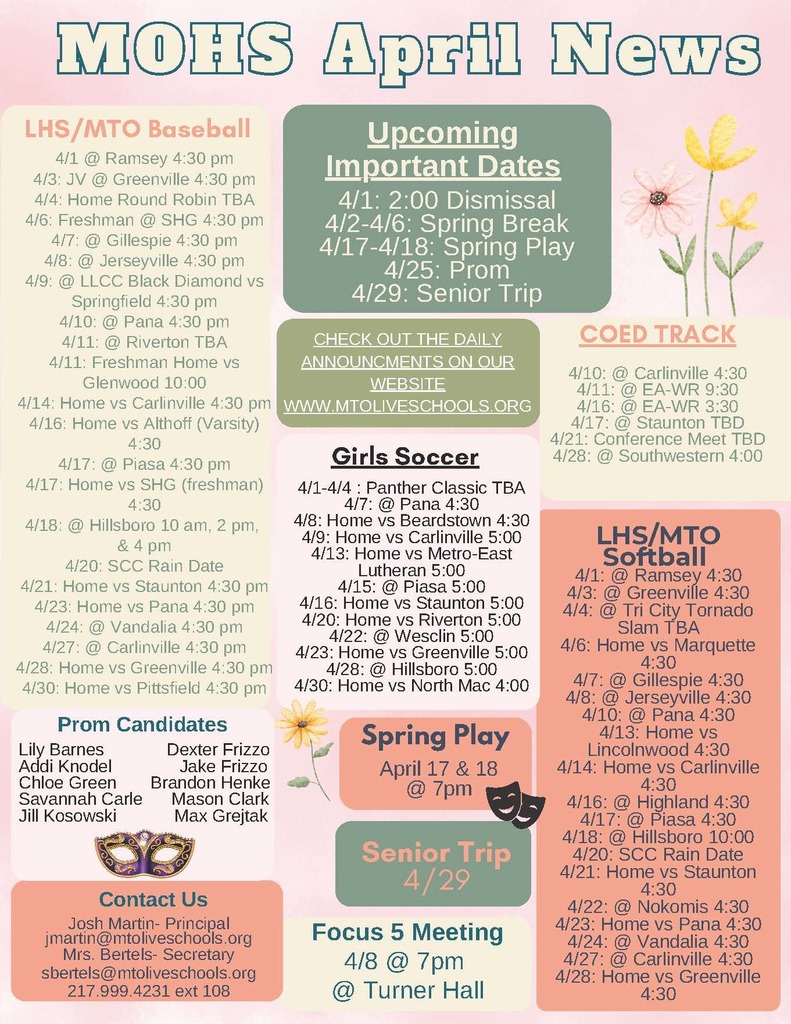 HS April Newsletter