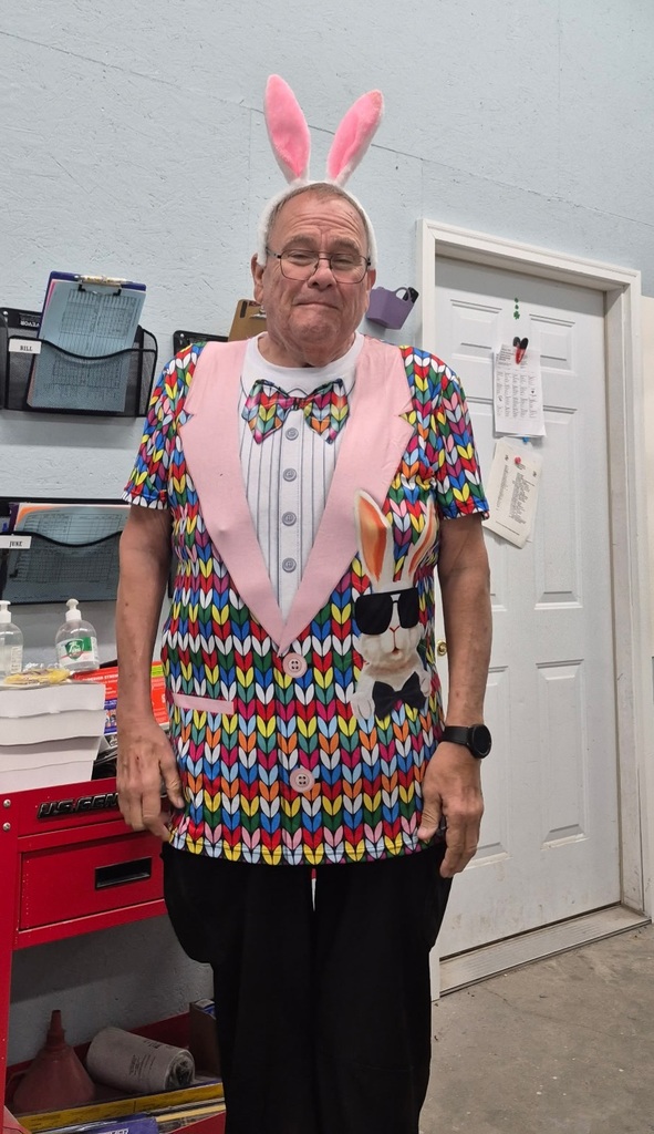 Easter bunny bus driver