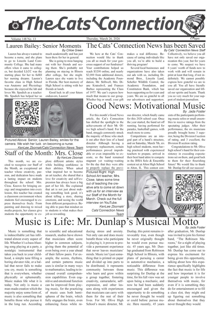 The Cats' Connection - March