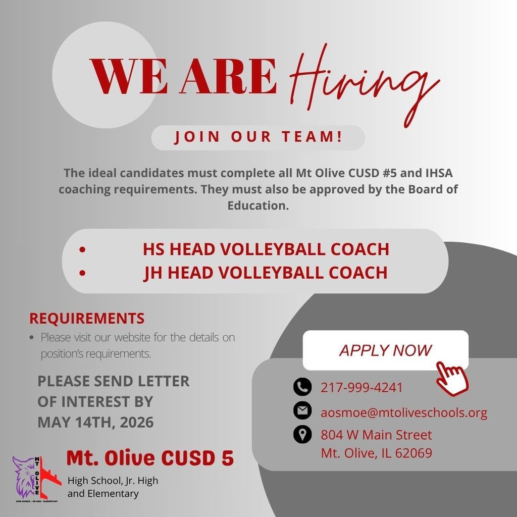 Coaching Vacancies 