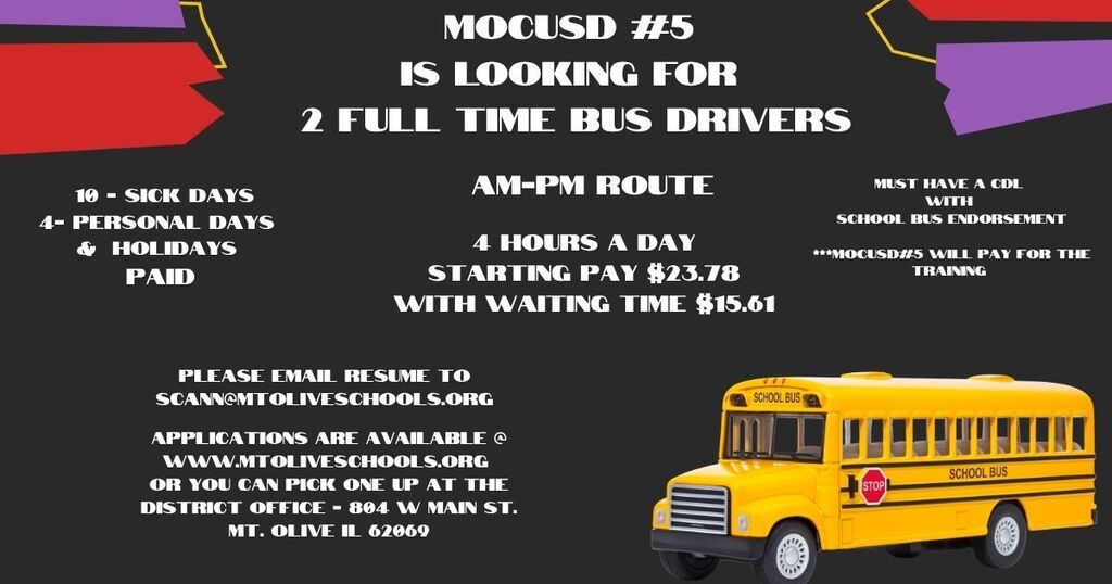 Bus Drivers Wanted!