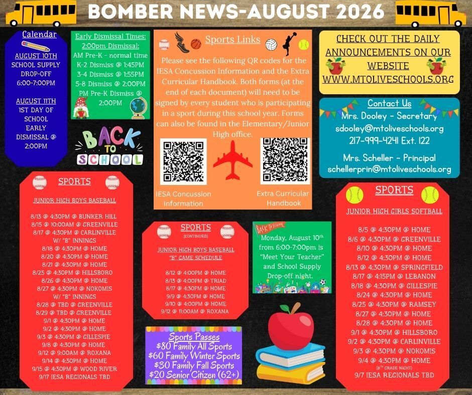 Bomber August Newsletter