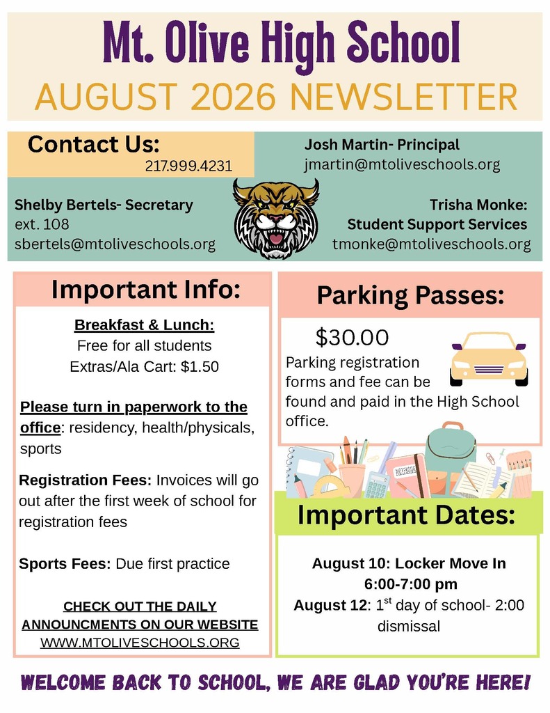 Wildcats August Newsletter