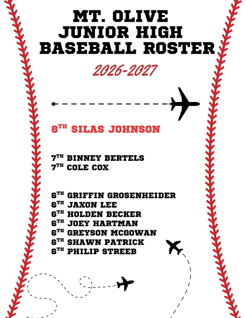 JH Baseball Roster