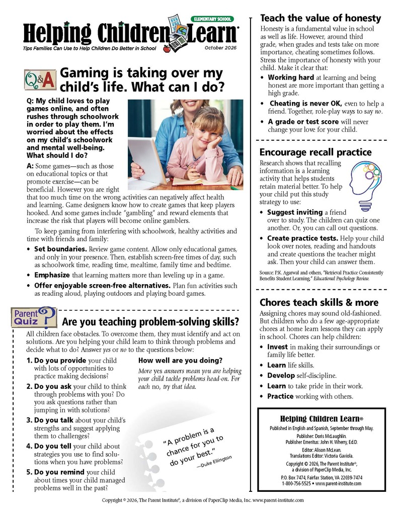 Helping Children Learn