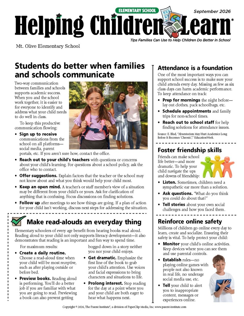 September Helping Children Learn