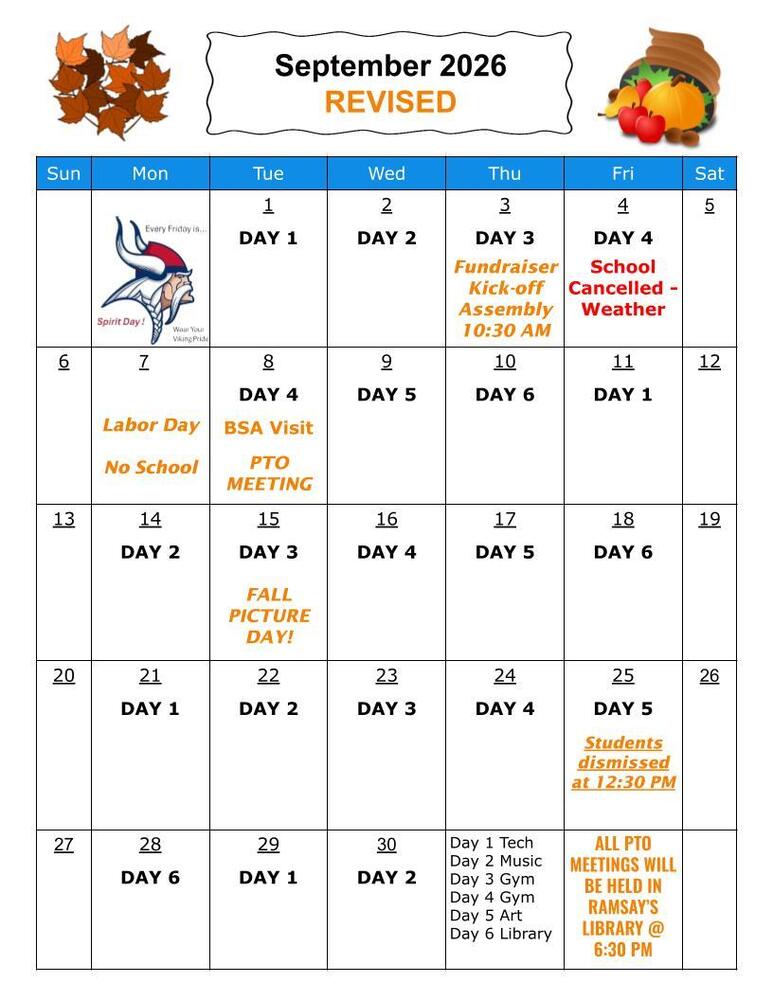 Revised Calendar