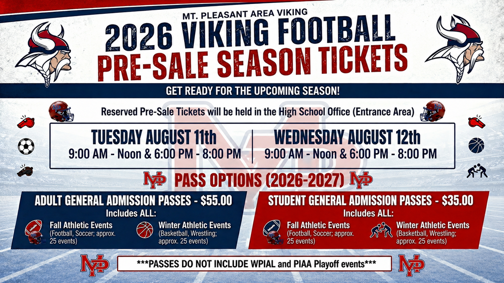 2026 Viking Football Pre-Sale Season Tickets