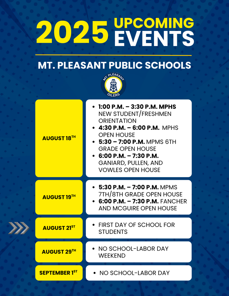Back to School Information