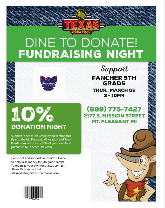 Texas Roadhouse Fundraiser