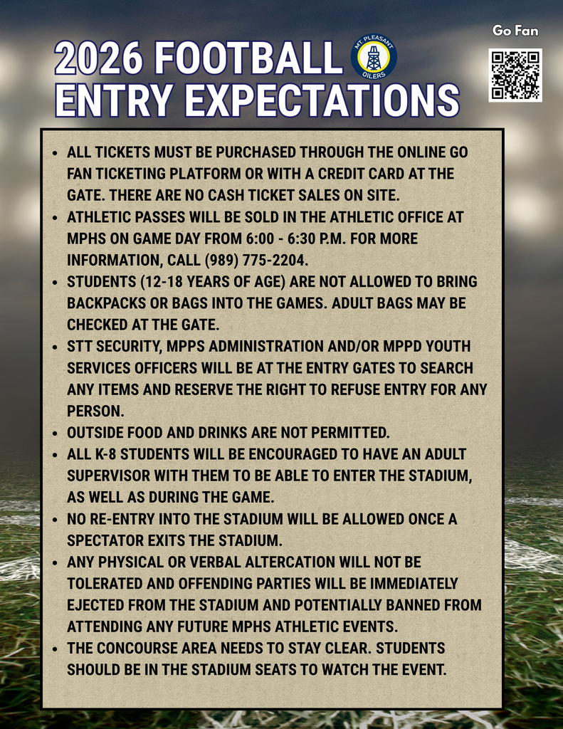Football Entry Expectations