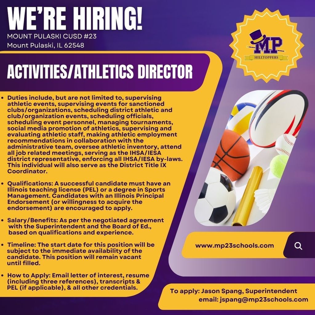 Hiring Activities Director