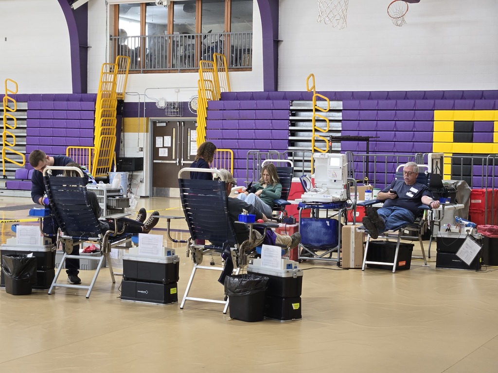 Several community members donating