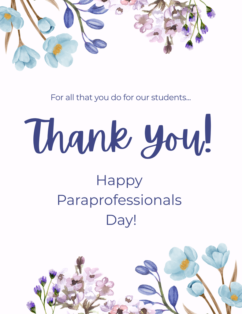 Happy Paraprofessional Day