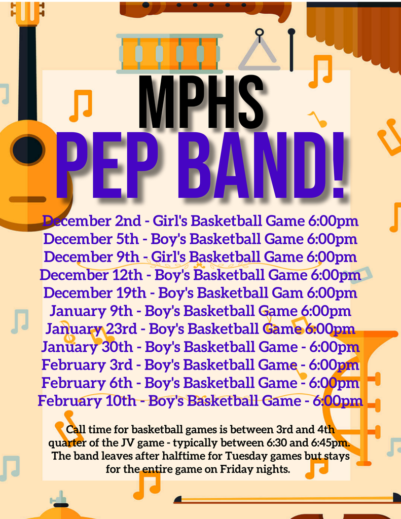 Pep Band Schedule