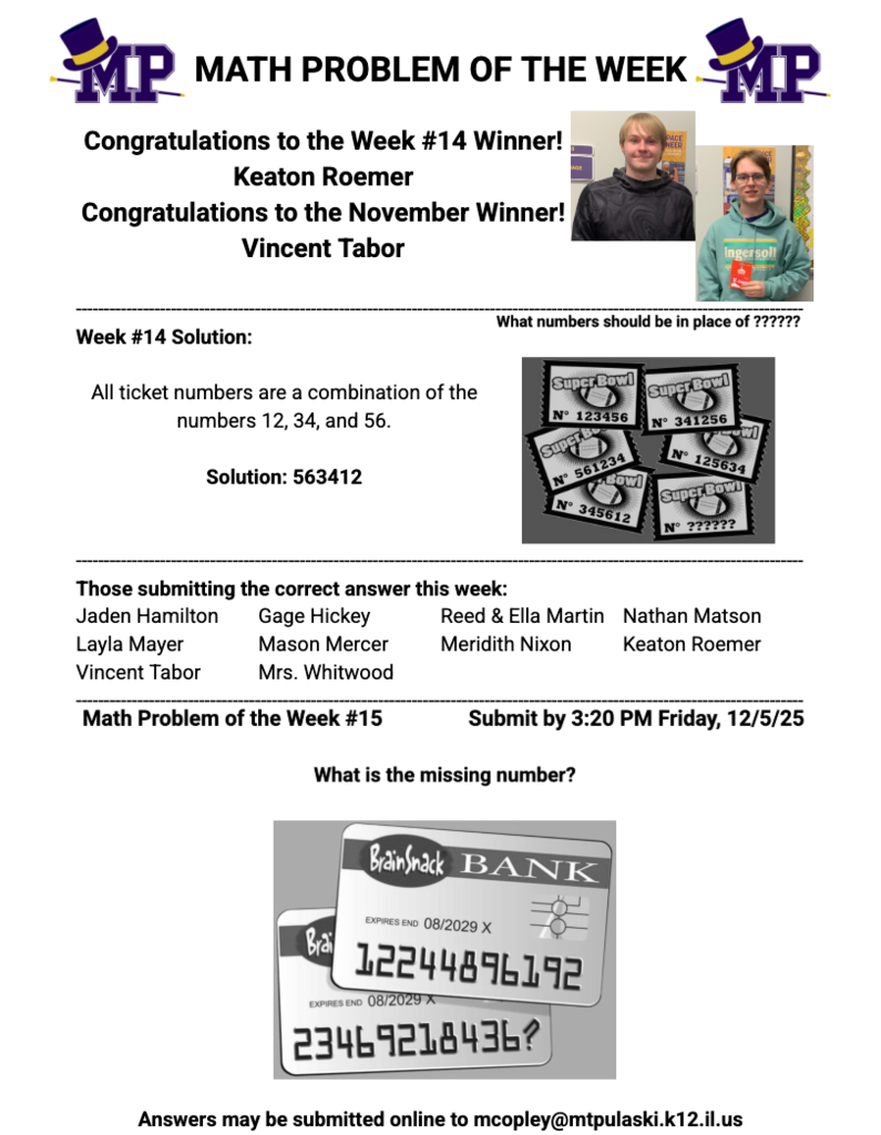 Math Problem of the Week