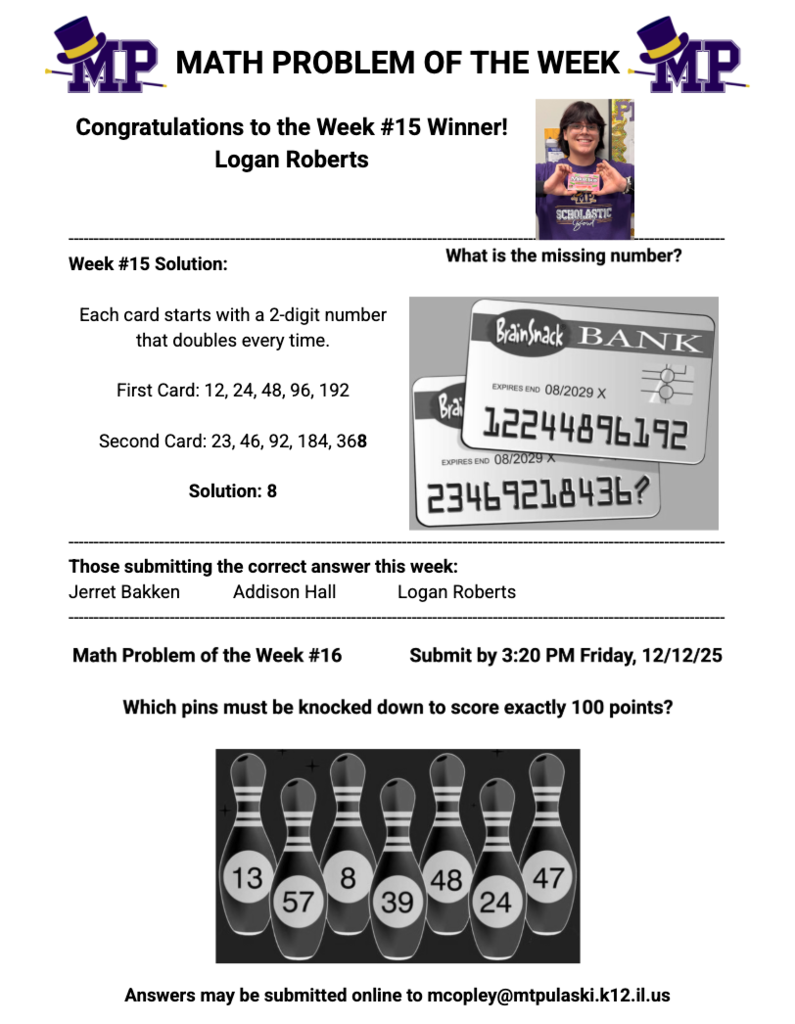 Math Problem of the Week