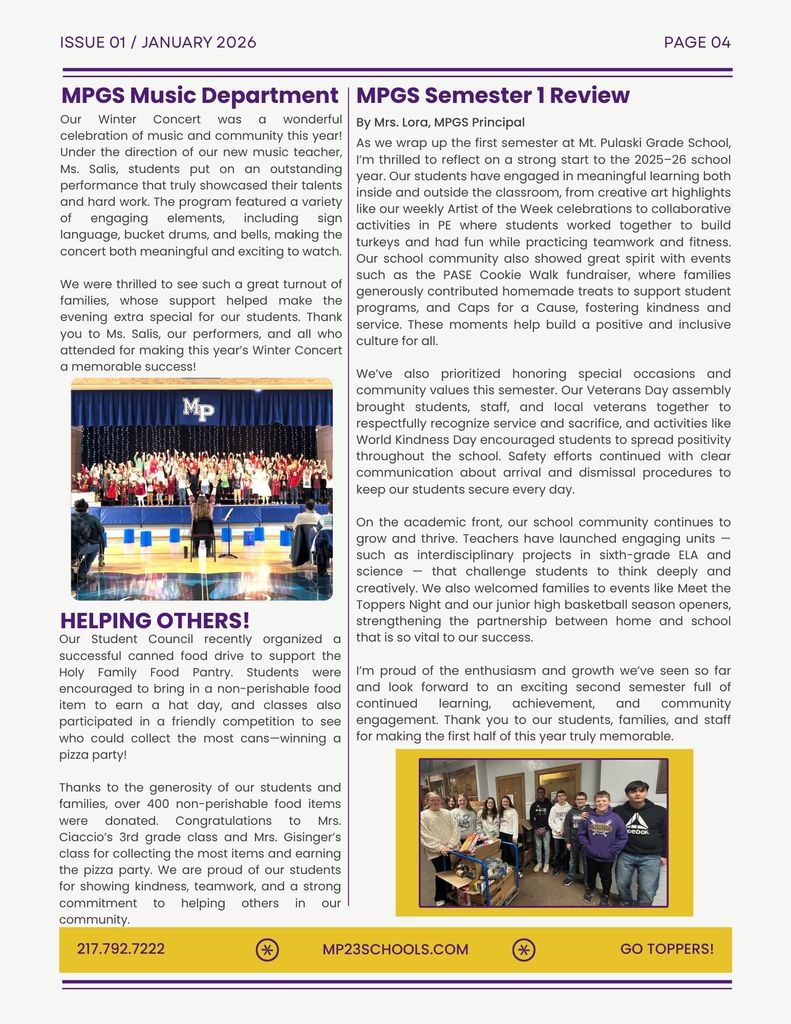 Page 4 - Newsletter - Issue 1