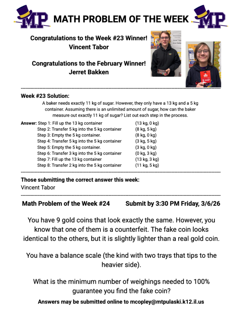 Math Problem of the Week