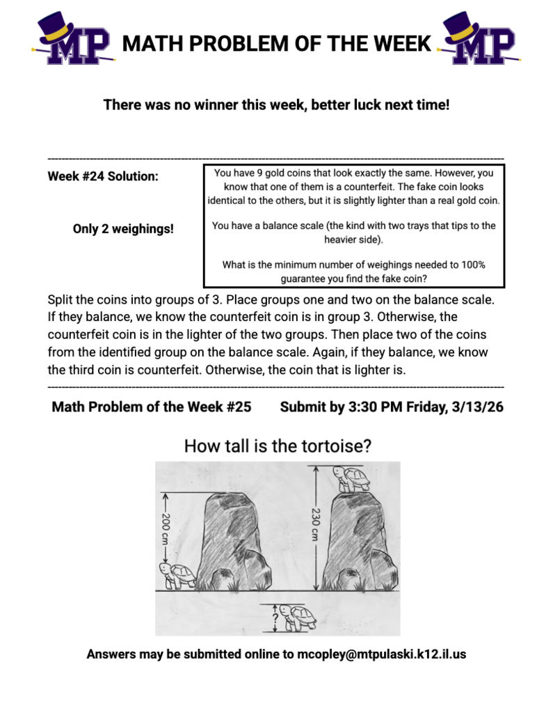 Math Problem of the Week