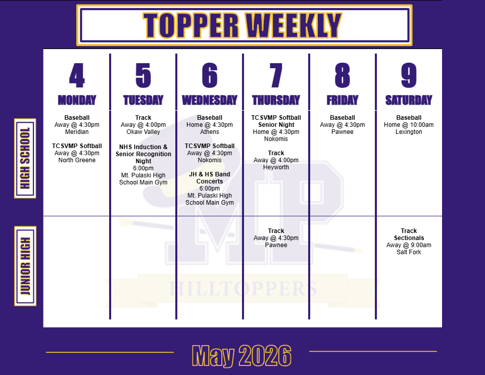 Weekly Schedule