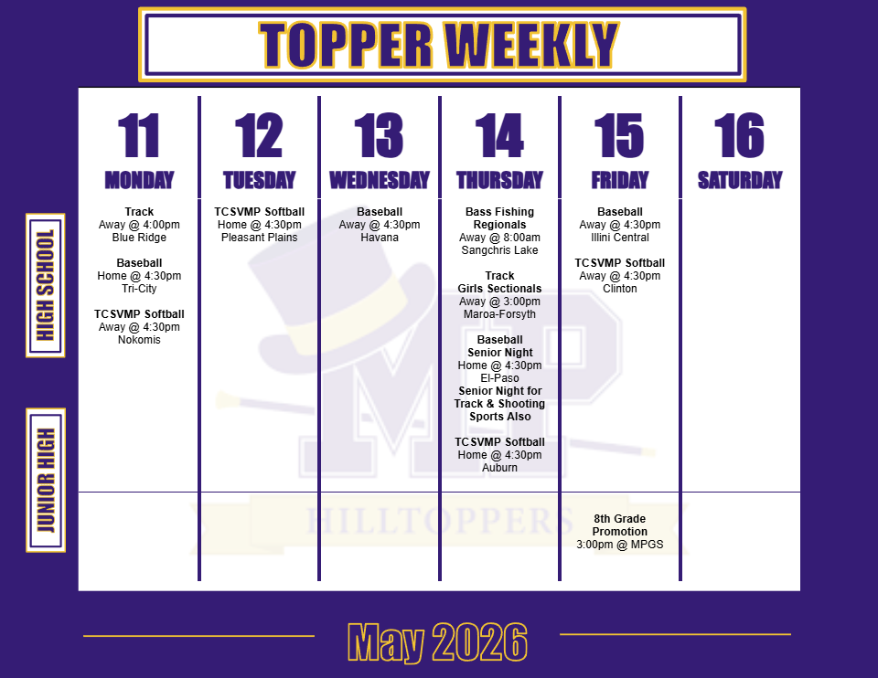 Weekly Schedule
